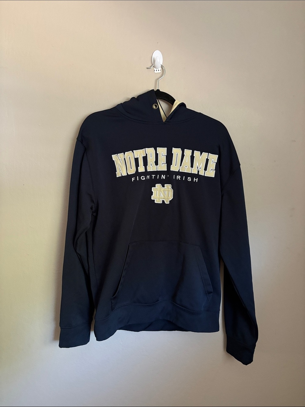 Notre Dame Fightin' Irish Navy Hoodie men’s size large
